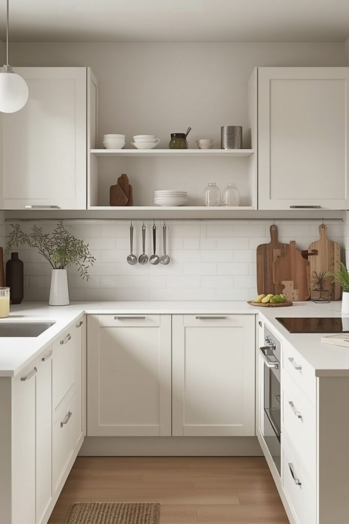 Soft Colours Make Small Kitchens Feel Bright and Calm