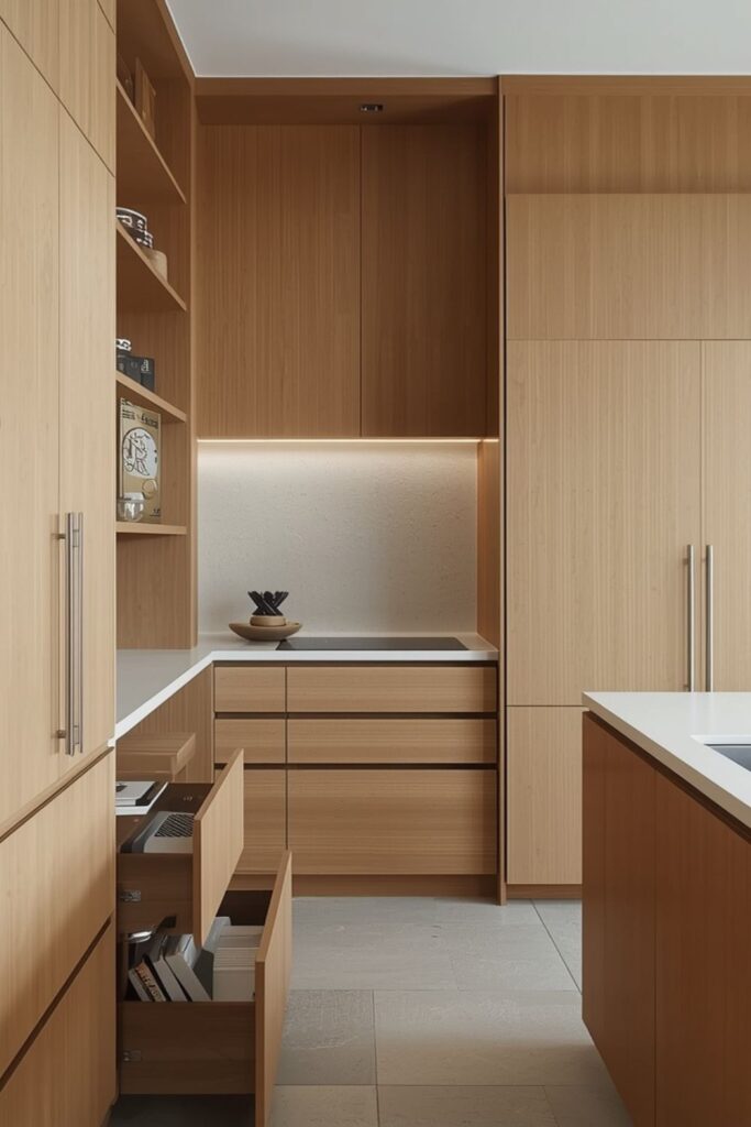 Hidden Storage to Maintain Visual Calm