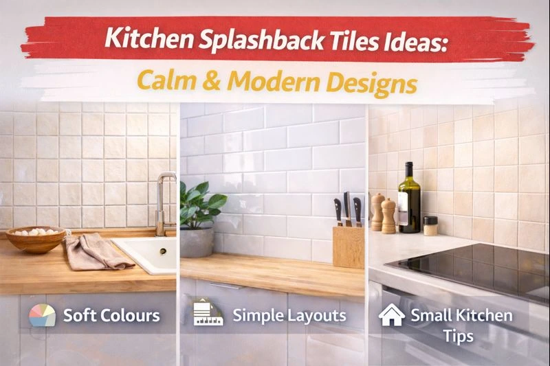 Kitchen Splashback Tiles Ideas: Calm & Modern Designs