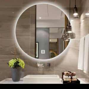 Statement mirrors with backlighting
