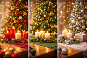 Christmas: red, green, or silver