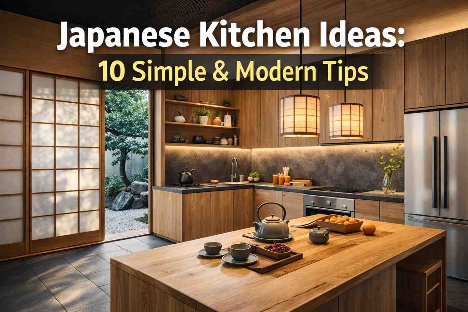Japanese Kitchen Ideas: 10 Simple & Modern Tips