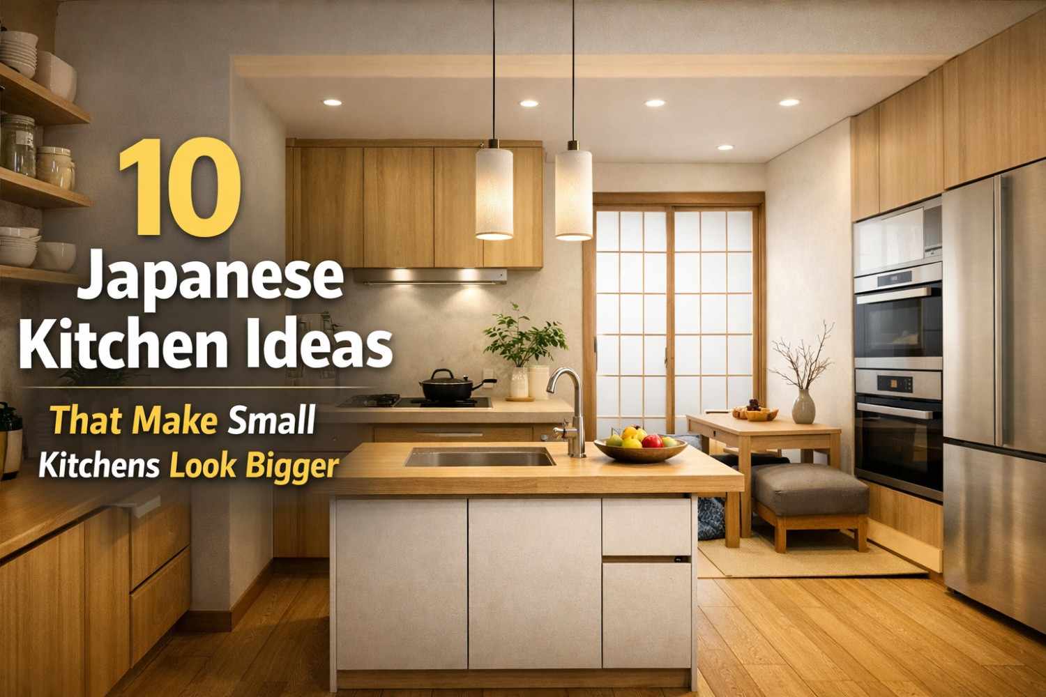 10 Japanese Kitchen Ideas That Make Small Kitchens Look Bigger