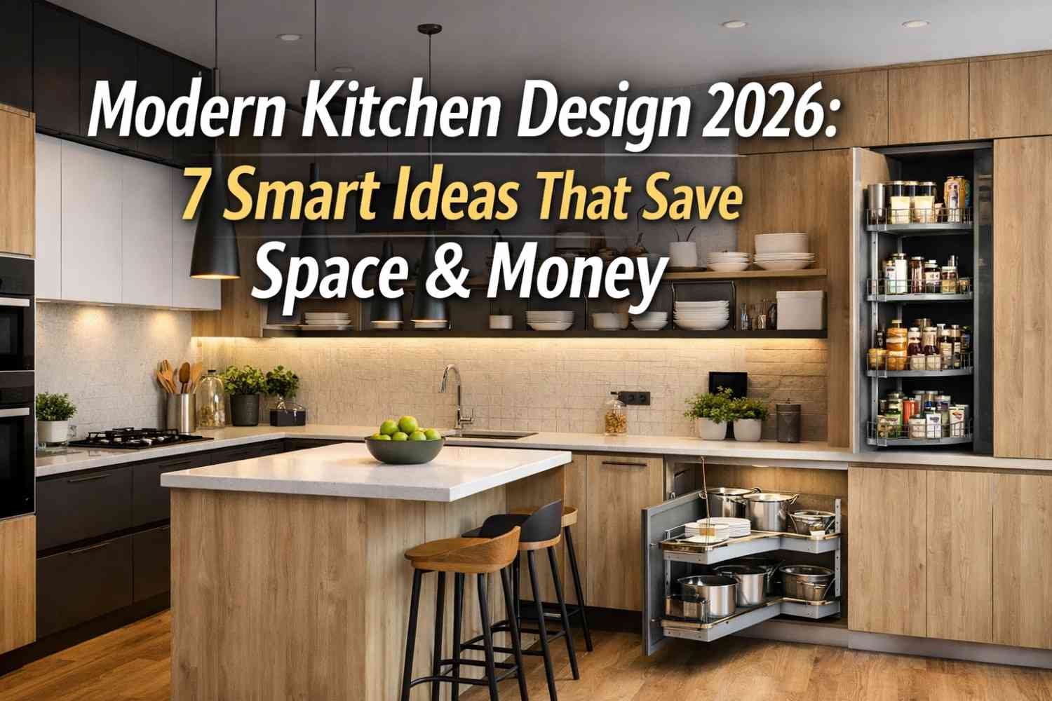 Modern Kitchen Design 2026: 7 Smart Ideas That Save Space & Money