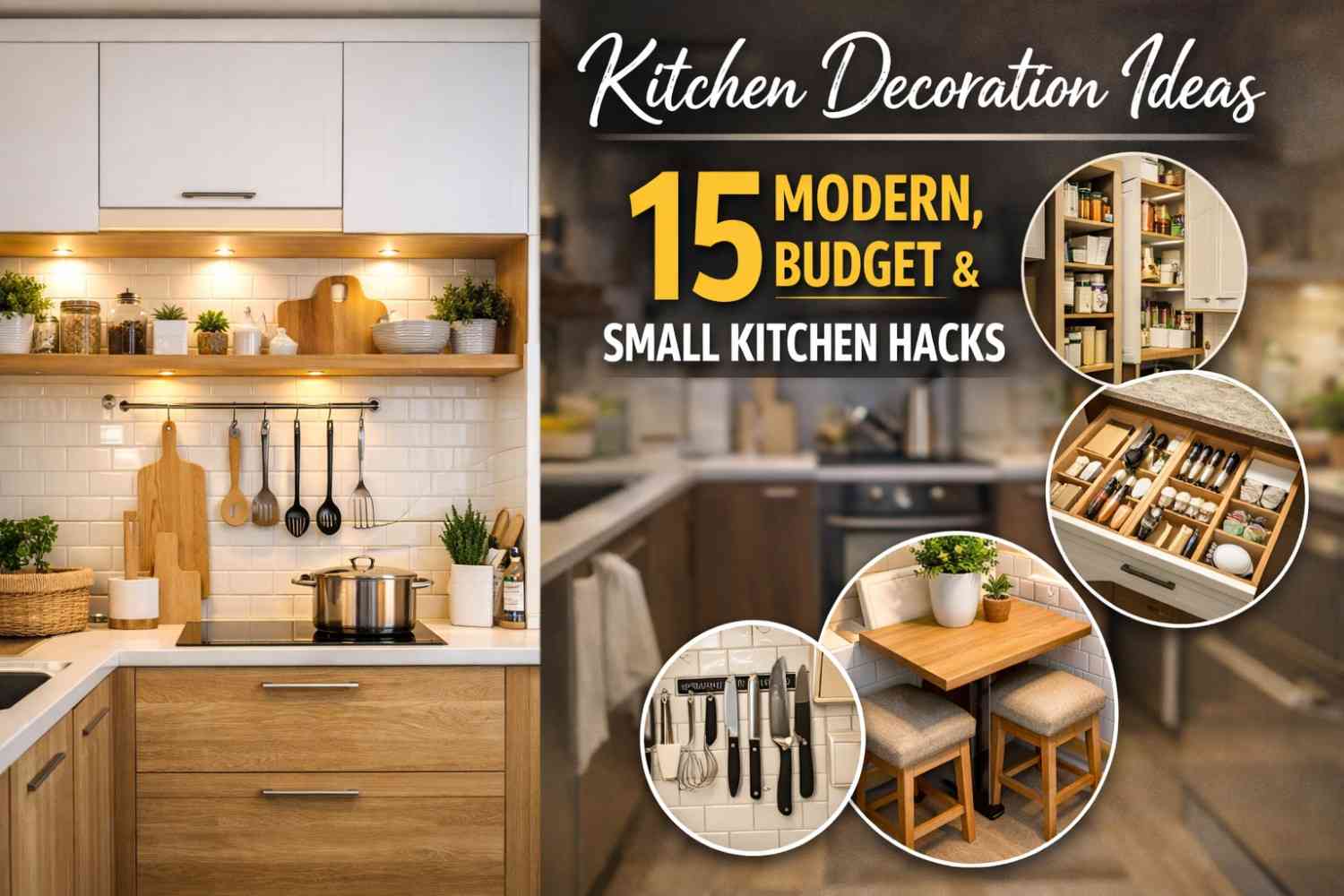 Kitchen Decoration Ideas 15 Modern, Budget & Small Kitchen Hacks