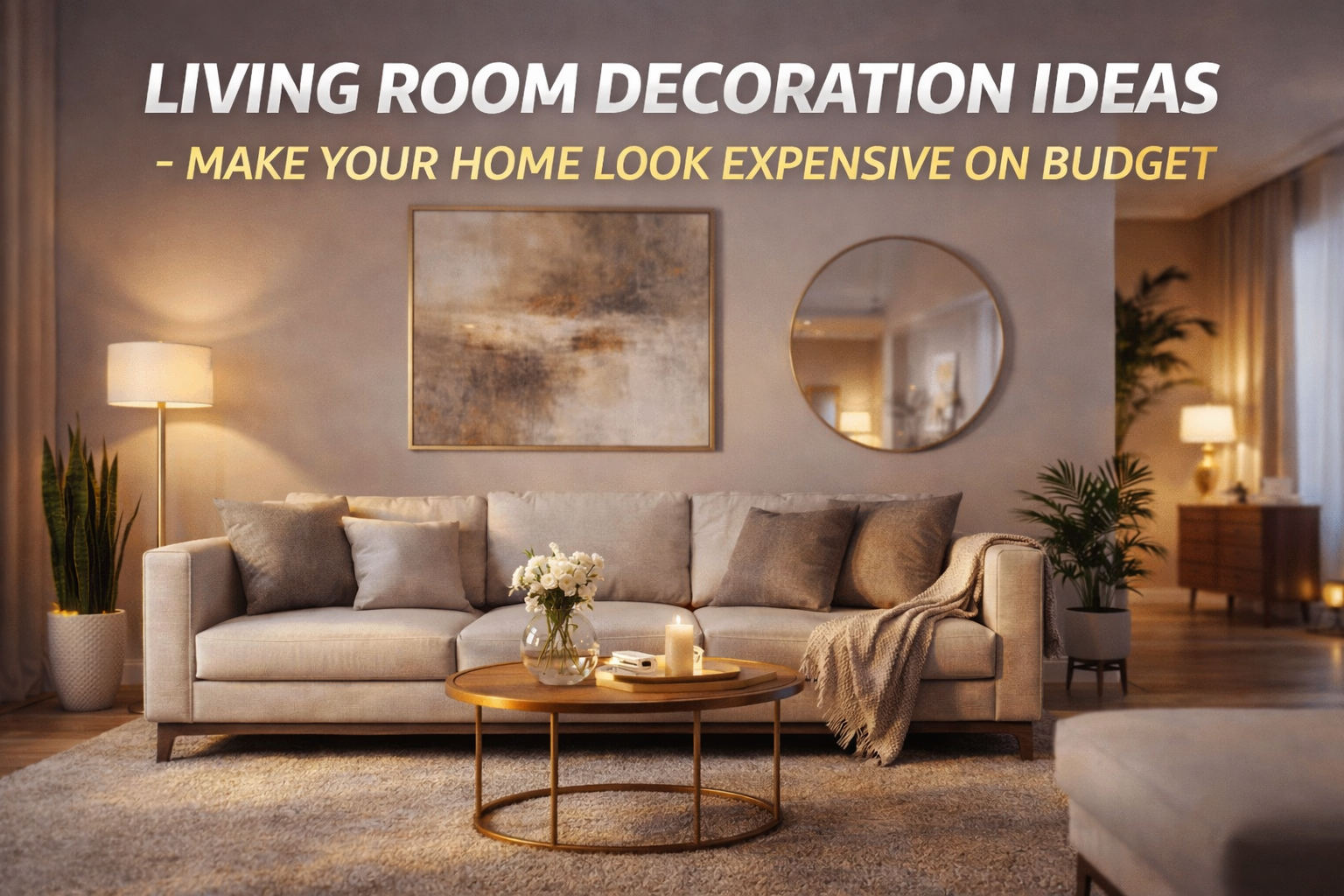 Living Room Decoration Ideas – Make Your Home Look Expensive on Budget
